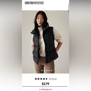 NWOT athleta downtown puffer vest
